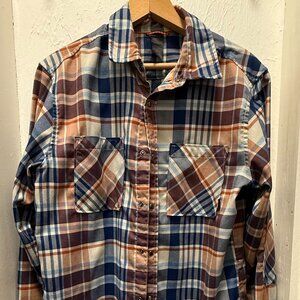 Men's FOX Long Sleeve Snap Shirt Size M